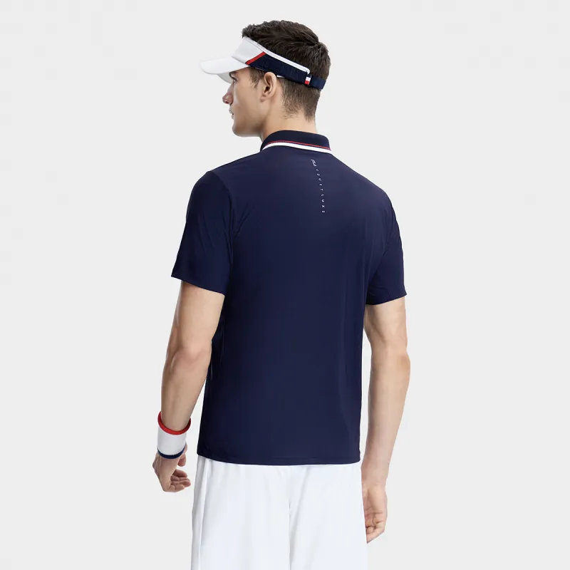 FILA Polo Shirt Men's Royal Blue-3