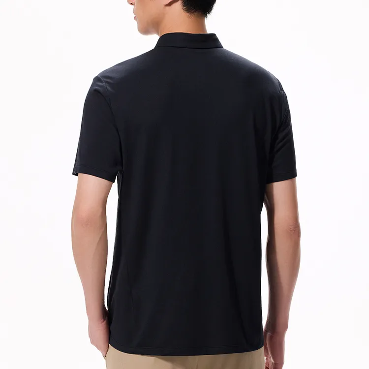 Anta Champion Series Polo Shirt Men's Night Sea Black-3