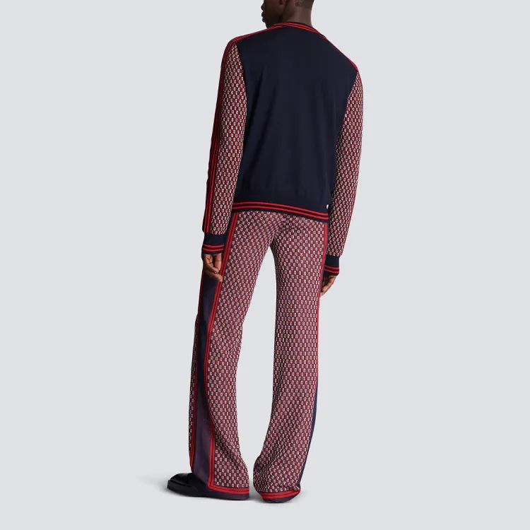 BALMAIN Monogram Check pattern Jumper-2