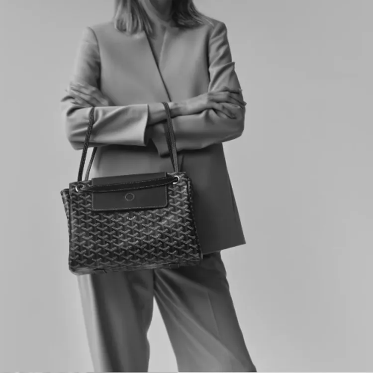 GOYARD Rouette Canvas With Leather One Shoulder Handbag Trumpets Women's 11 Colors-6
