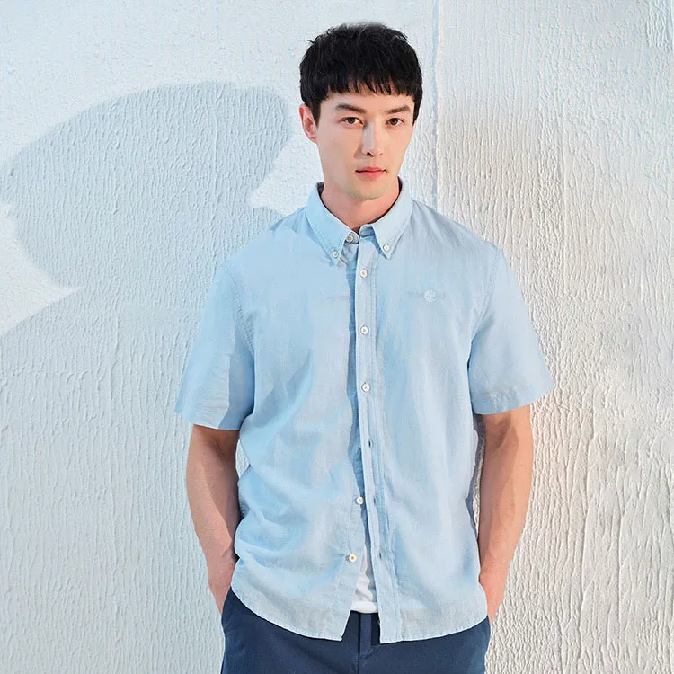 Timberland Shirt Men's Light Blue-4