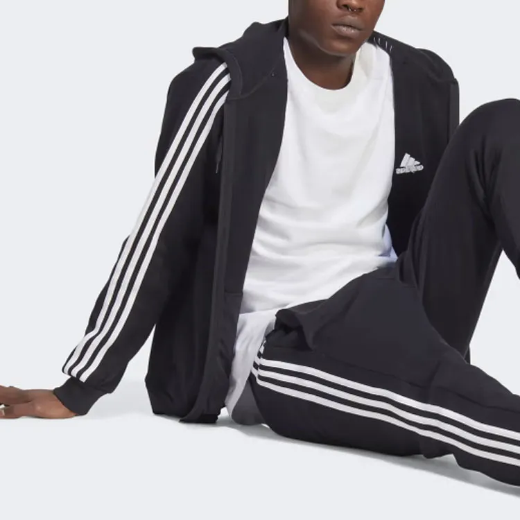Adidas Free Shipping With AdiClub Essentials Fleece 3 Stripes Full Zip Hoodie-2