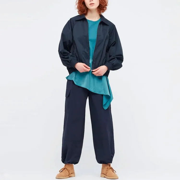 Jw Anderson X UNIQLO Jw Anderson Co-Branded Series Cargo Pants Women's Navy Blue-1