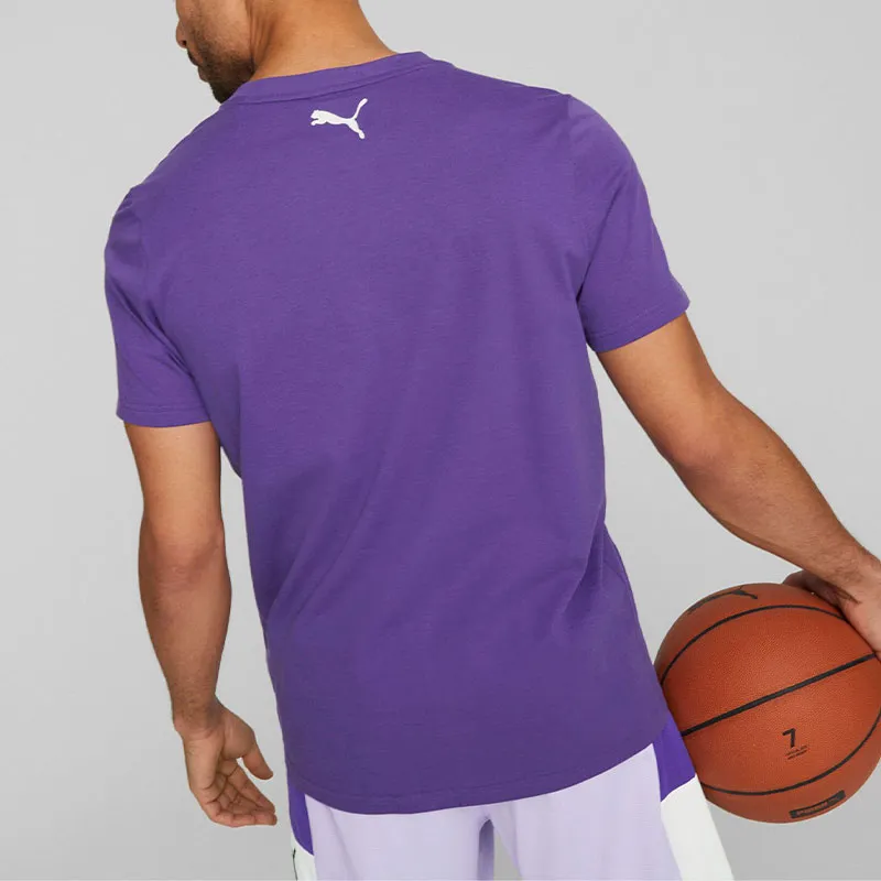 PUMA Blueprint T Shirts Men Violet-3
