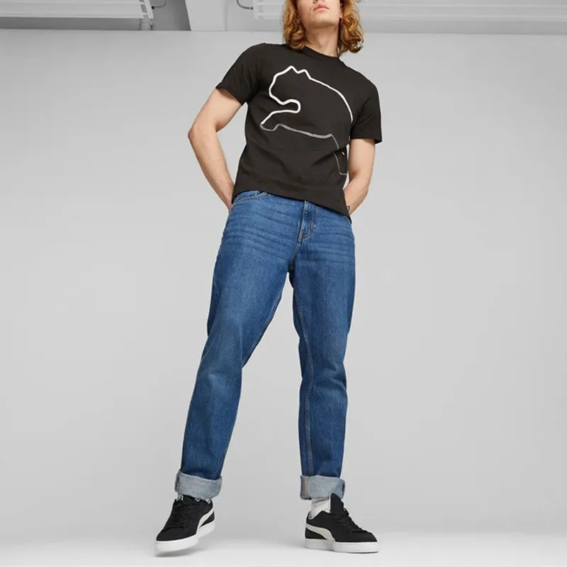 PUMA GRAPHICS T Shirts Men Black-2