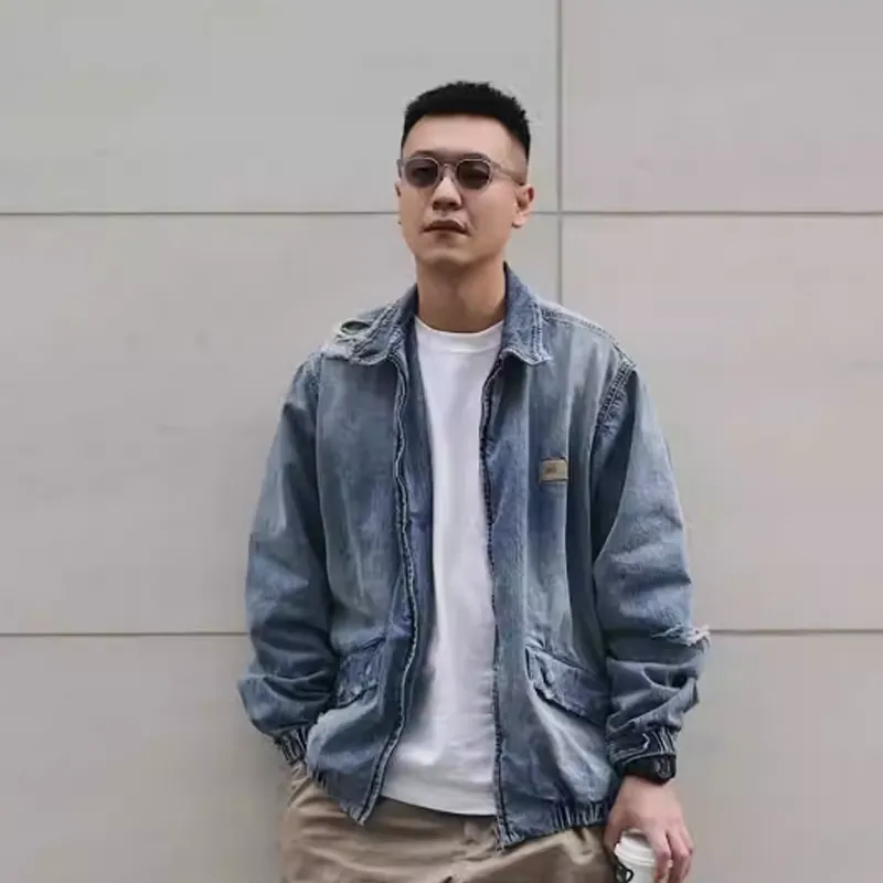 MADNESS Denim Jackets Unisex Blue-2
