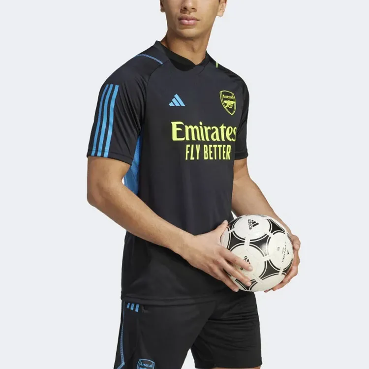 adidas Arsenal Tiro 23 Training Soccer Jersey Black-4