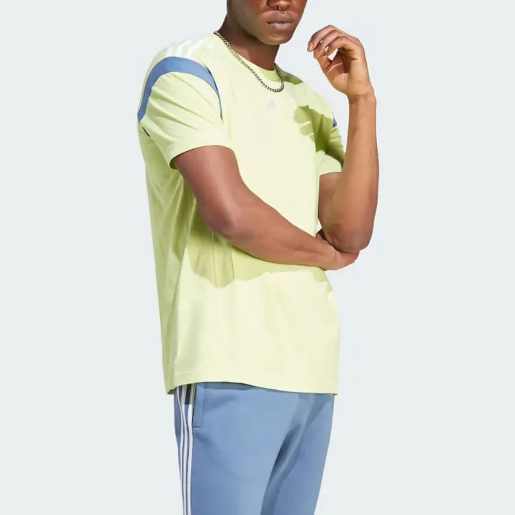 Adidas T-Shirts Men Lime Green-2