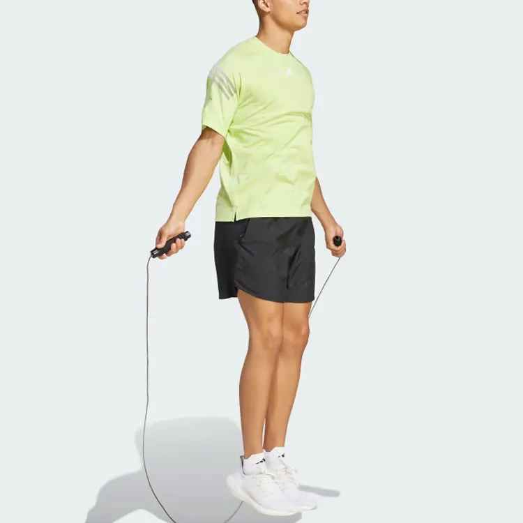 Adidas T-Shirts Men Yellow Green-3
