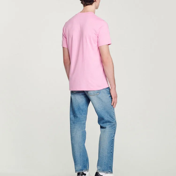 Sandro T-Shirts Men Pink-2