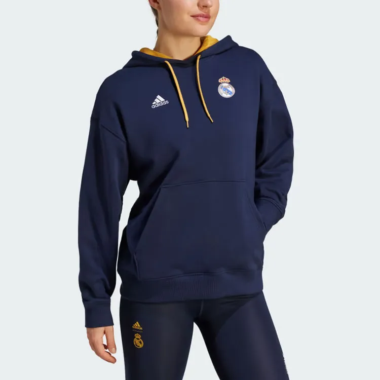 Adidas Real Madrid Sweatshirts Women's Ink Blue-3