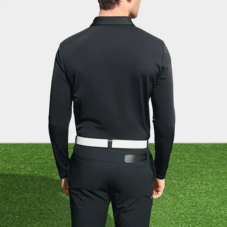 FILA Golf Series Polo Shirts Men Pitch Black-3