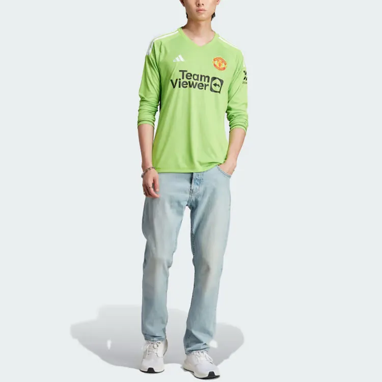 Adidas Manchester United Soccer Jerseys Men Green-2