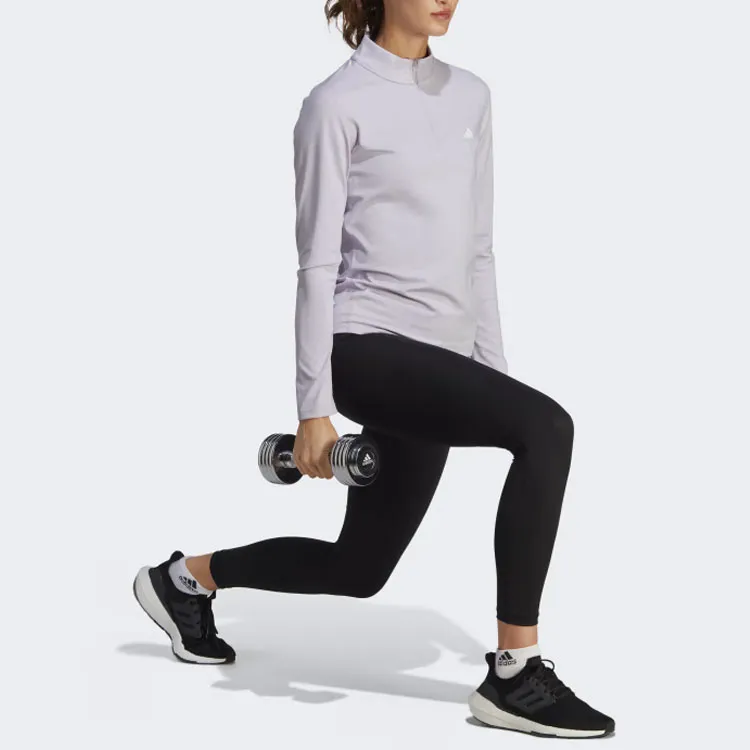 Adidas T Shirts Women's Gray Purple-3