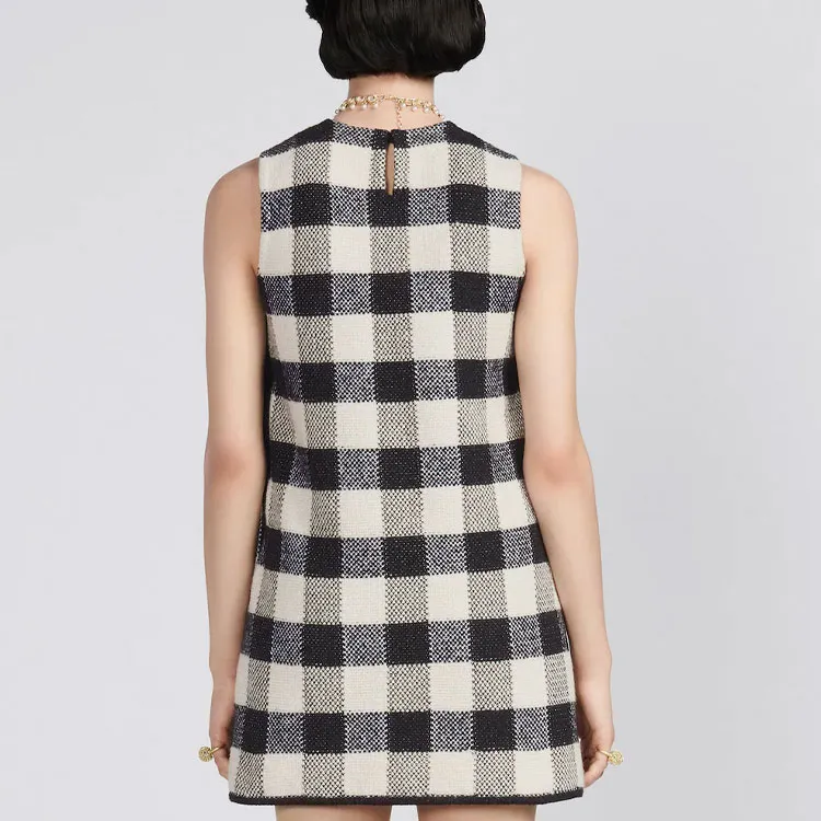 DIOR SS23 Sleeveless Dress Women's Gray-4