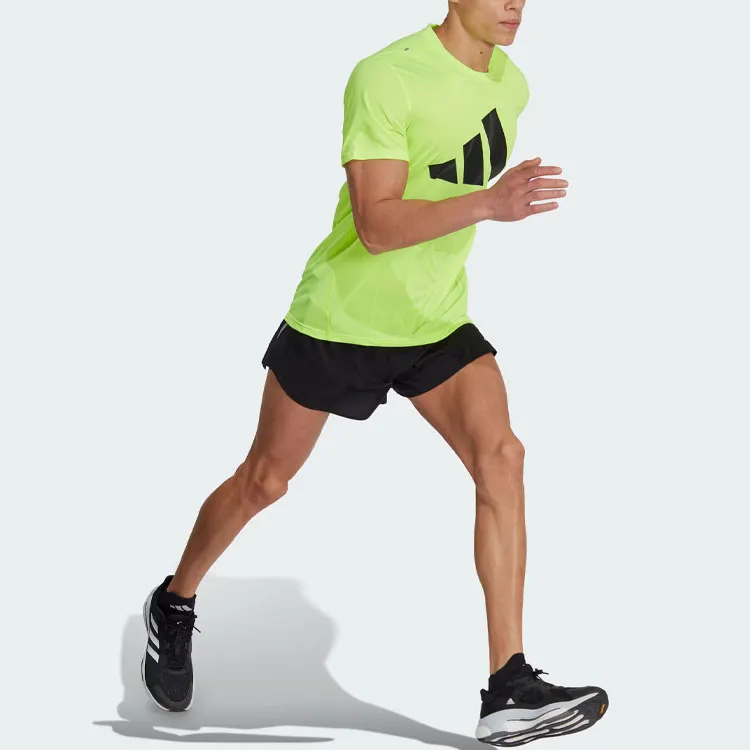 Adidas T Shirt Men's Bright Lemon-3