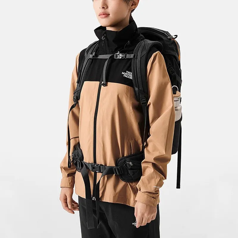 THE NORTH FACE Outdoor Hiking Waterproof And Windproof Windbreaker Jacket Women's Khaki-3