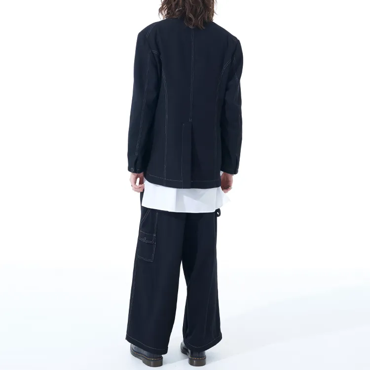 Yohji Yamamoto Jacket Unisex Black-4