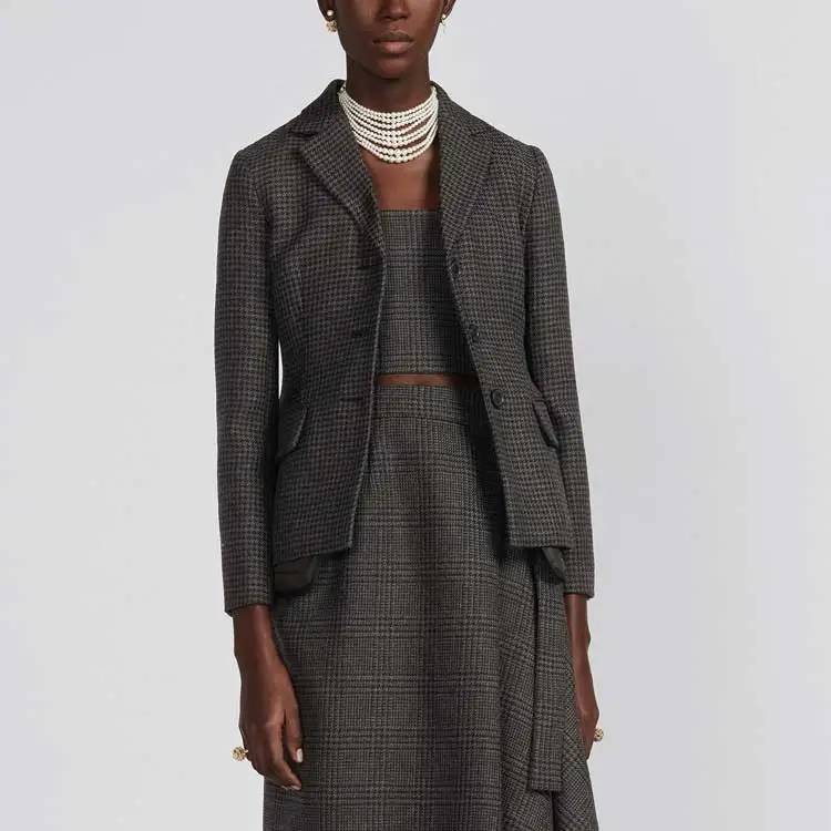 DIOR Business Suits Women's Dark Gray-2