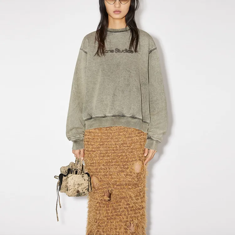 Acne Studios Logo Printed Crewneck Sweatshirt-1