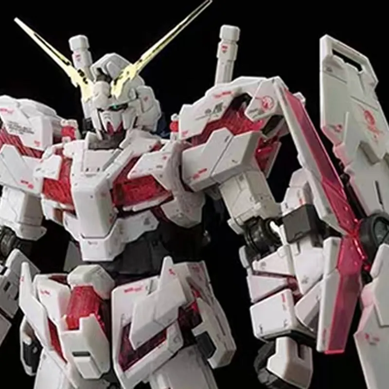 BANDAI Unicorn Gundam Unit 01 MG 1/100 Mobile Suit Gundam UC Unicorn Gundam Ver.Ka Version Electroplated Model Kits-2