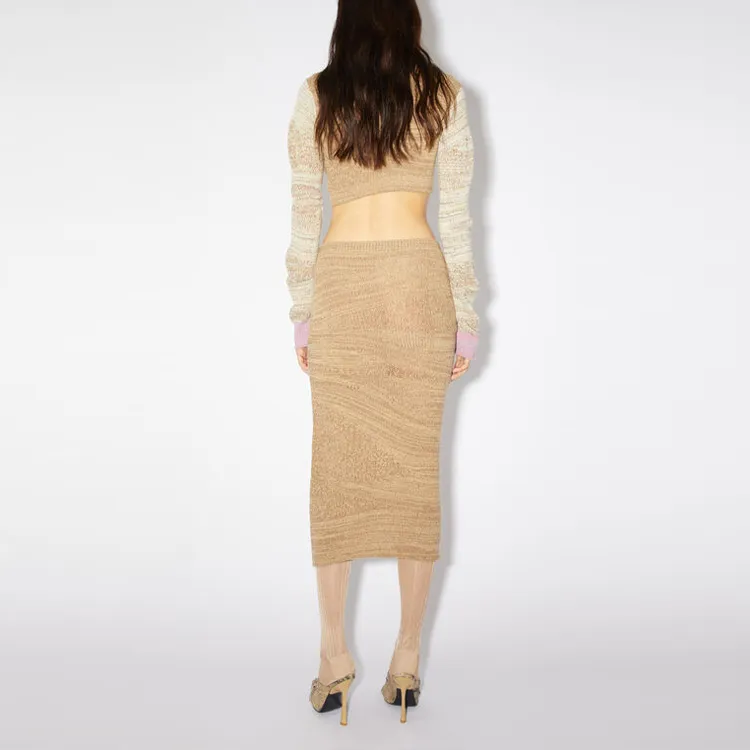 Acne Studios Casual Long Skirts Women's Tobacco-2