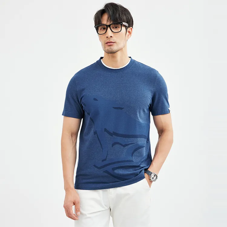SEPTWOLVES Short sleeved Men's Royal Blue-2
