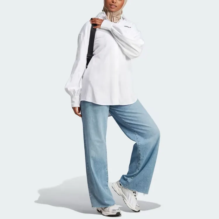 Adidas Originals 3 Stripes Shirt Women's White-2