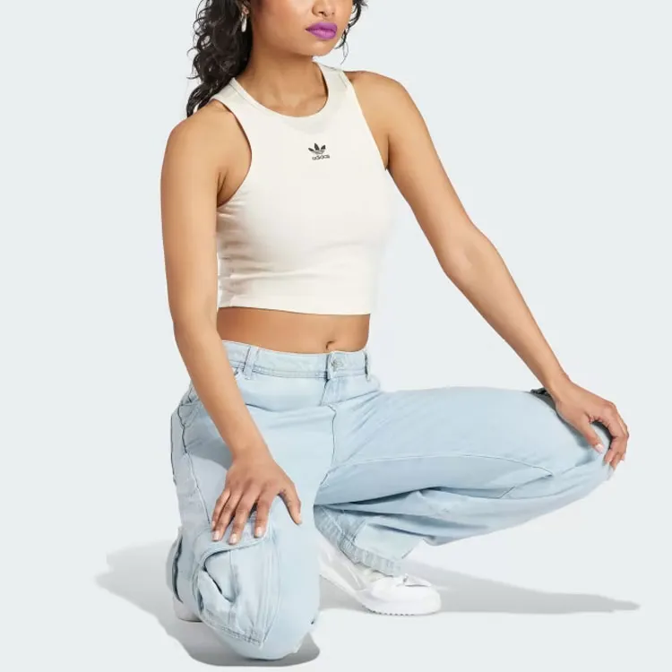 Adidas Originals Essentials Tank Tops Women's Ecru-1