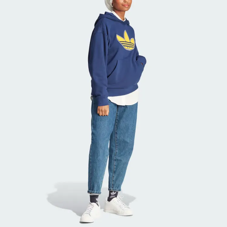 Adidas Originals Trefoil Sweatshirts Women's Dark Blue-3