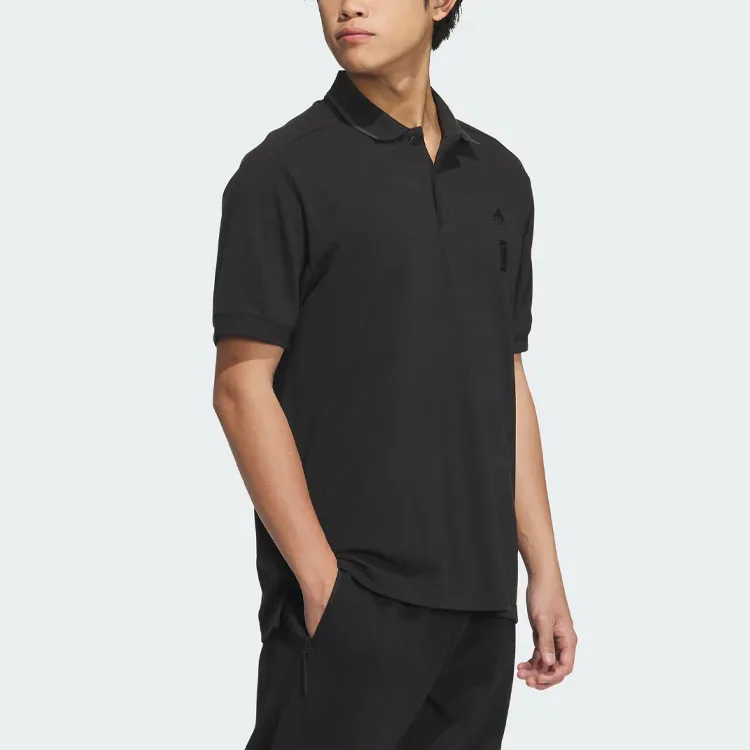 Adidas Wuji Series Polo Shirts Men Black-3