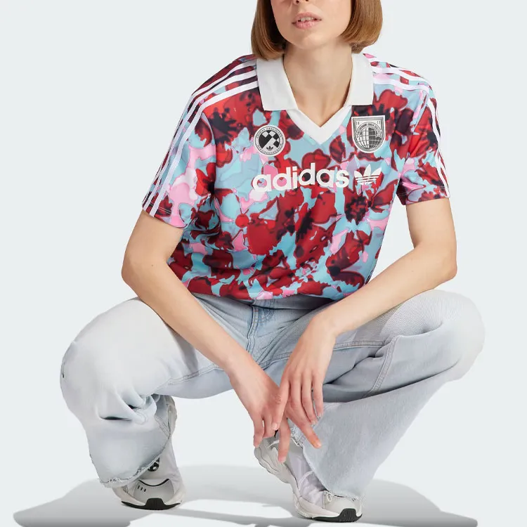 Adidas Originals T Shirt Women's Light Scarlet-3