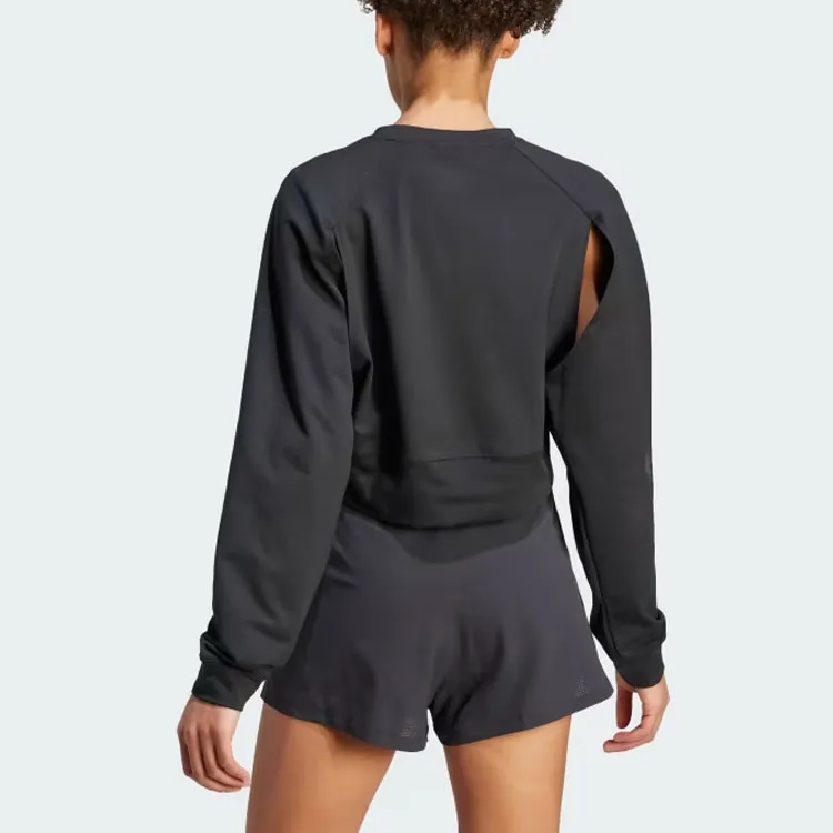 Adidas AEROREADY Sweatshirts Women's Black-2
