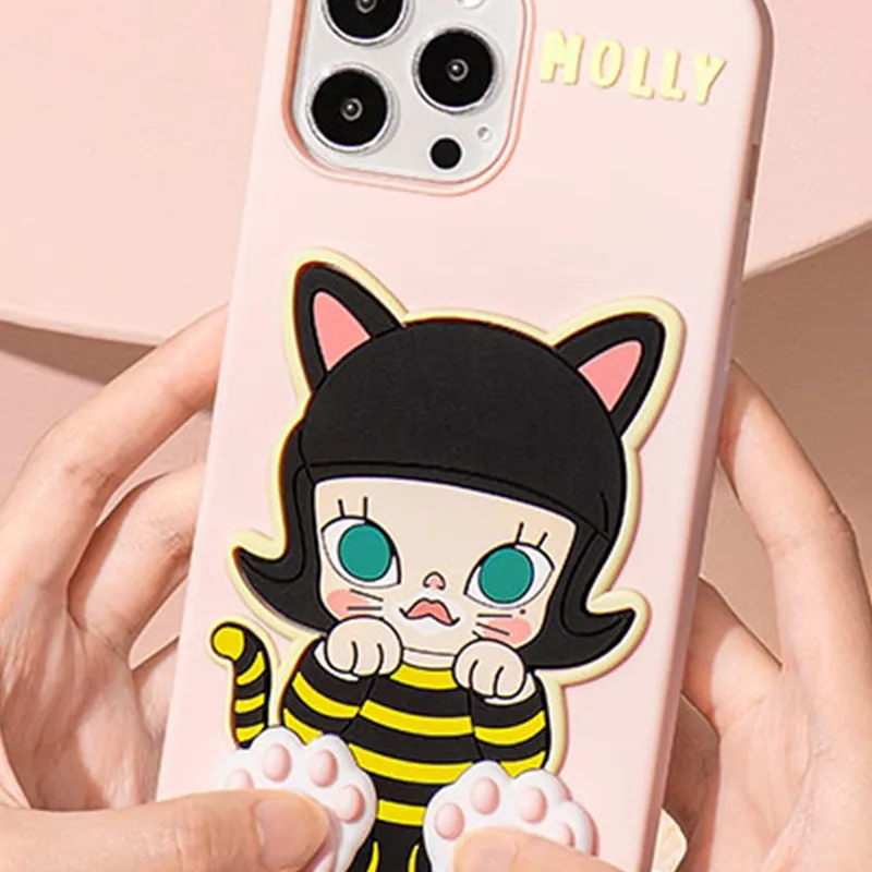 POP MART Silicone Material Molly's Day Of Daydreaming Collection Phone Cases Apply To Apple-3