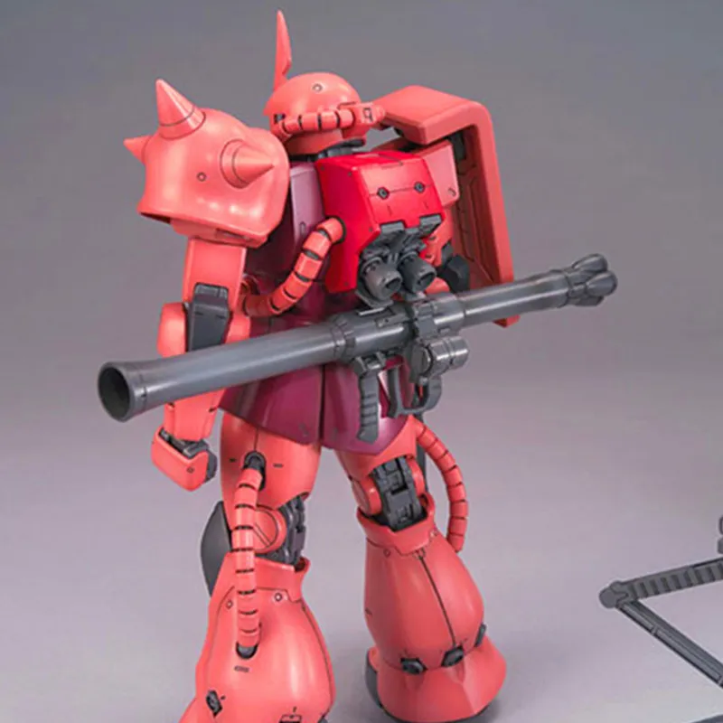 BANDAI MG 1 100 Mobile Suit Gundam MS 06S Commander Type Zaku II Ver.2.0 Model Kits 18cm-3