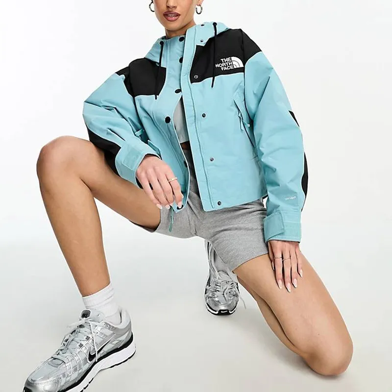 THE NORTH FACE Waterproof And Windproof Windbreaker Jacket Women's Sky Blue-3