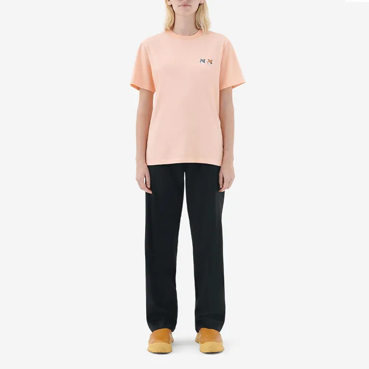 Maison Kitsune T Shirts Unisex Orange-3