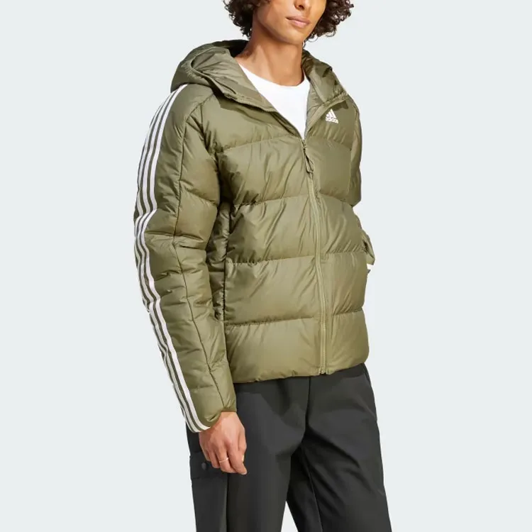 Adidas ESSENTIALS Down Jacket Men's Olive Green-3