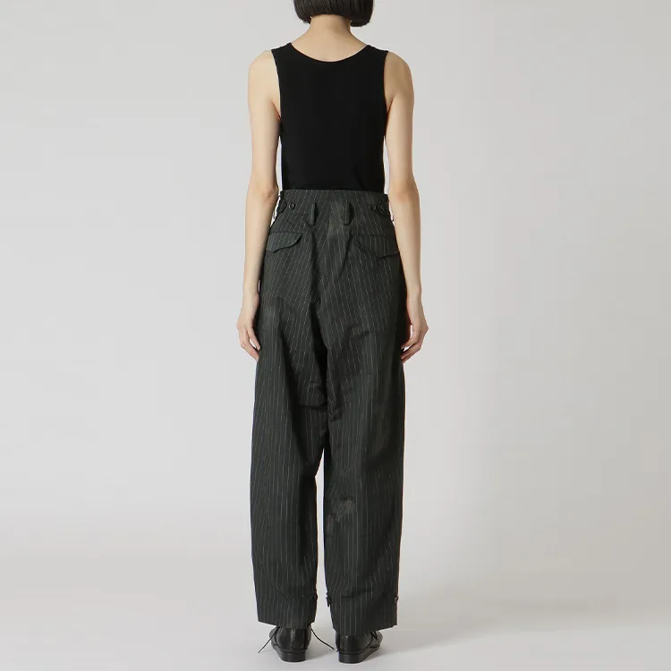 Yohji Yamamoto Suit Trouser Unisex Khaki Green-2