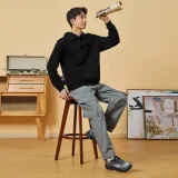 Erke Sweatshirts Men Jet Black