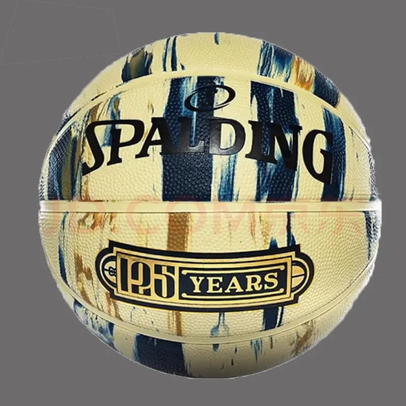 SPALDING Rubber Basketball Yellow Black Size 7 Ball Training-5