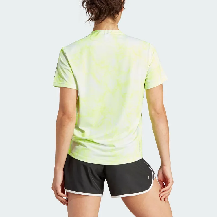 Adidas ALLOVER PRINT T-Shirts Women's Bright Lemon-2