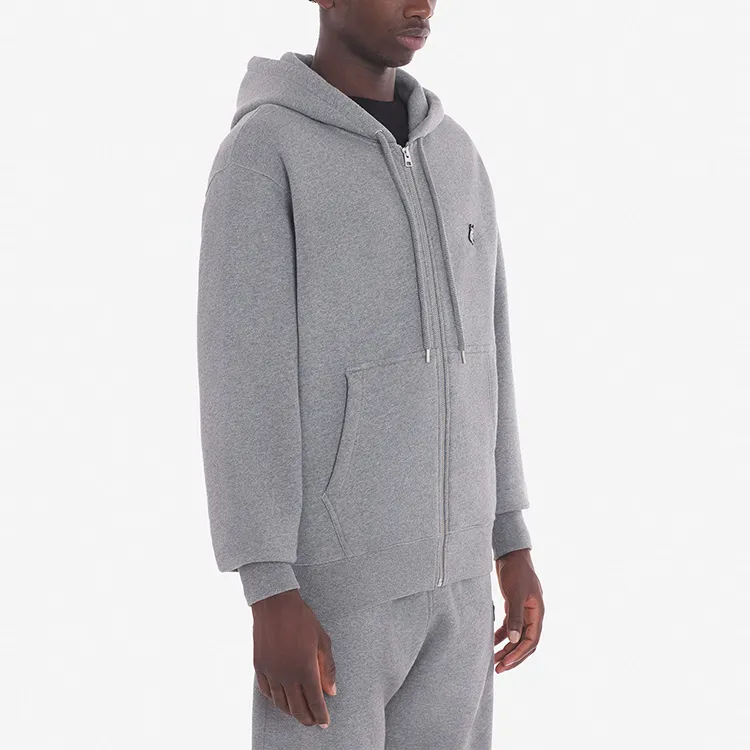 Maison Kitsune Bold Fox Head Patch Comfort Zipped Hoodie-3