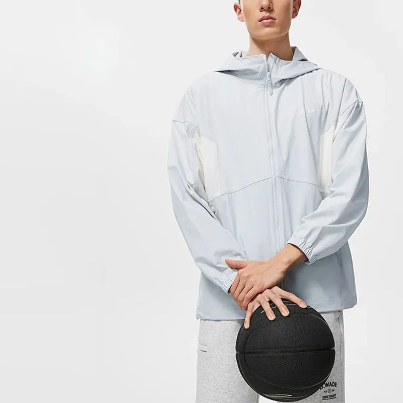LiNing Jacket Men's Sichuan Stone Gray Ivory-3