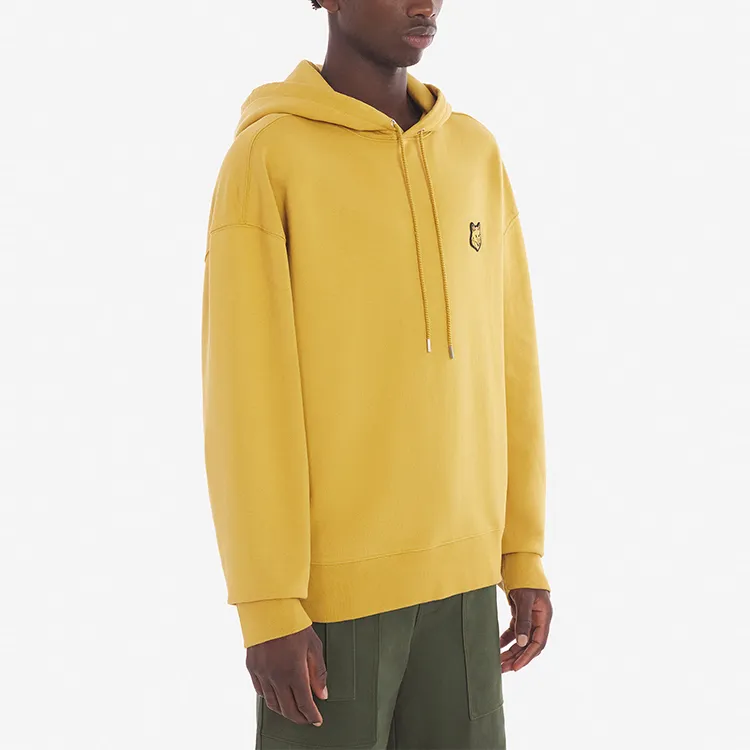 Maison Kitsune Fox Head Patch Drawstring Hoodie-3