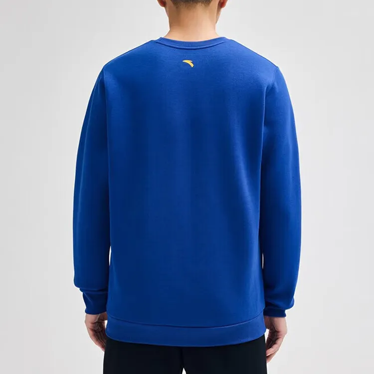 Anta Thompson KT Basketball Sweatshirt Men's Warrior Blue-3