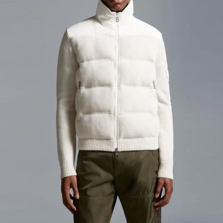 Moncler Knitted Wool Quilted Jacket-3
