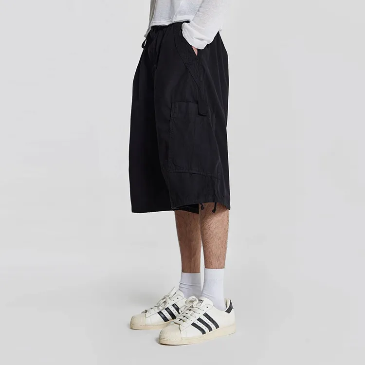 Jaded London Cargo Shorts Unisex Black-3