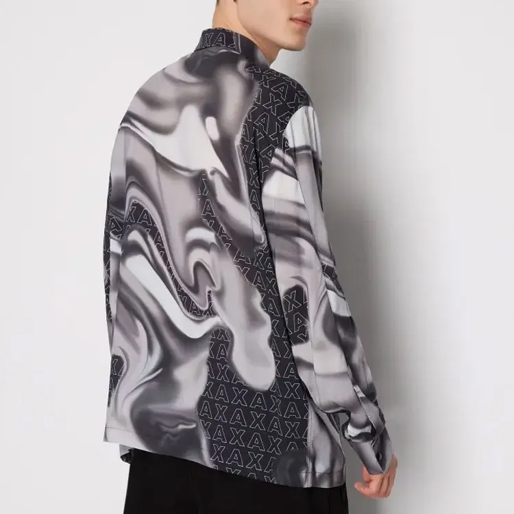 ARMANI EXCHANGEAE FW23 Shirt Men's Black-1