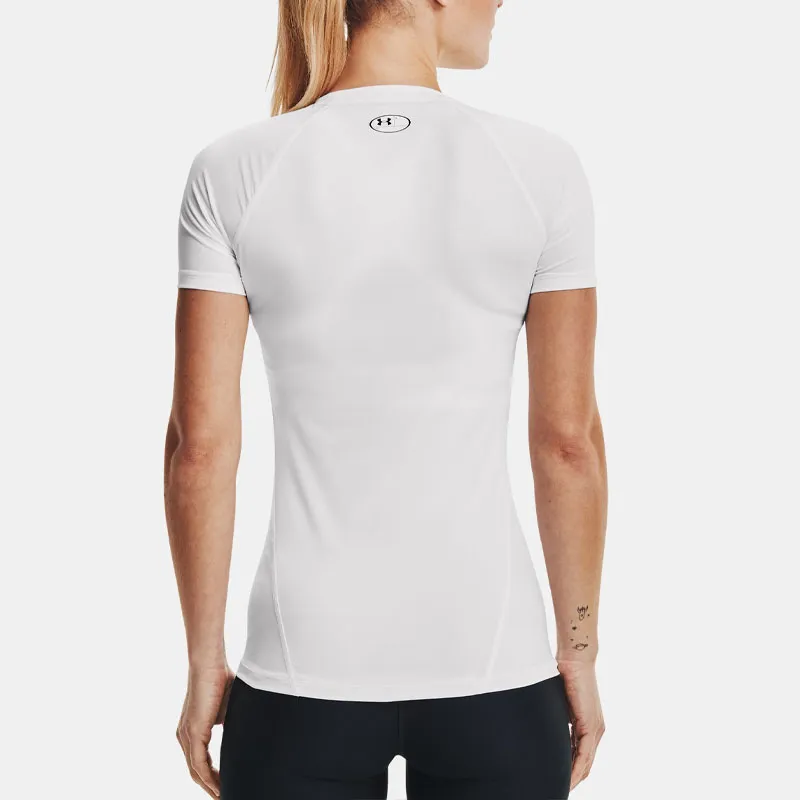 Under Armour HeatGear T Shirts Women's White-3